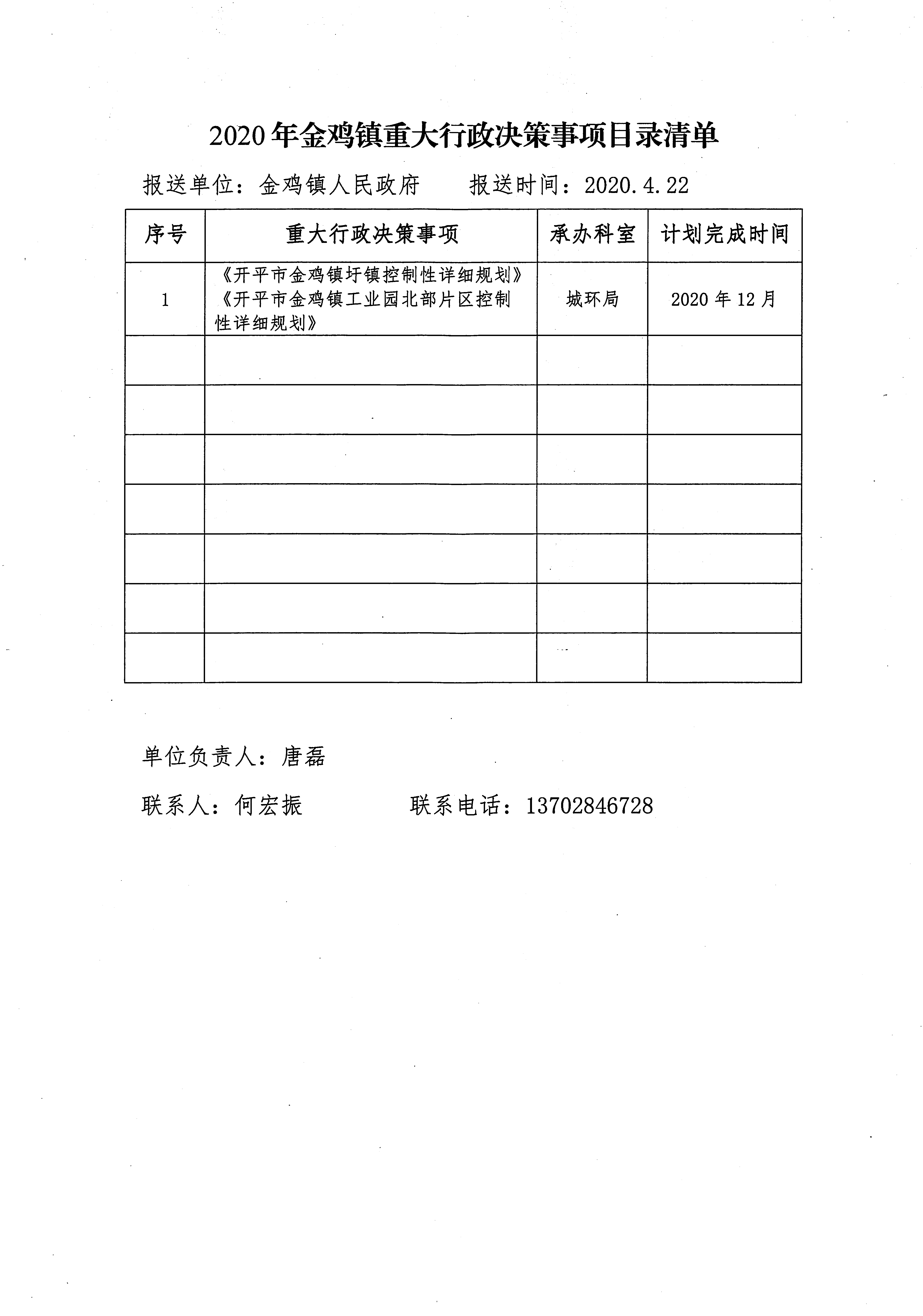 2020年金雞鎮(zhèn)重大行政決策事項(xiàng)目錄清單.jpg